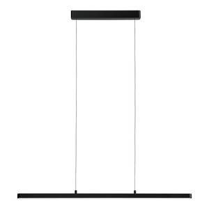 Hanglamp Lento aluminium/kunststof - 1 lichtbron - Zwart