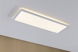 Plafonnier Atria Shine Panel Aluminium - Blanc - 1 ampoule - Blanc chaud