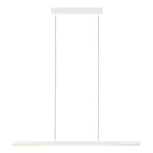 Hanglamp Lento aluminium/kunststof - 1 lichtbron - Wit