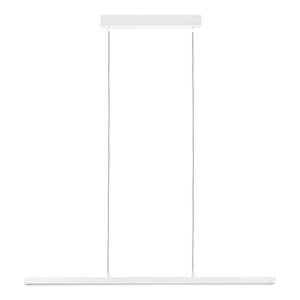 Hanglamp Lento aluminium/kunststof - 1 lichtbron - Wit