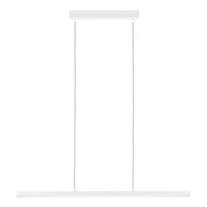 Hanglamp Lento aluminium/kunststof - 1 lichtbron - Wit