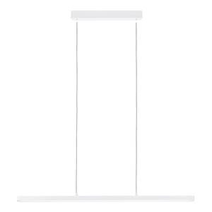 Hanglamp Lento aluminium/kunststof - 1 lichtbron - Wit