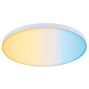 Plafondlamp Velora aluminium - wit - 1 lichtbron - Diameter: 40 cm