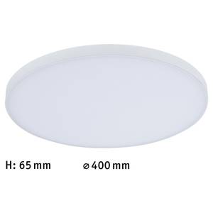 Plafondlamp Velora aluminium - wit - 1 lichtbron - Diameter: 40 cm