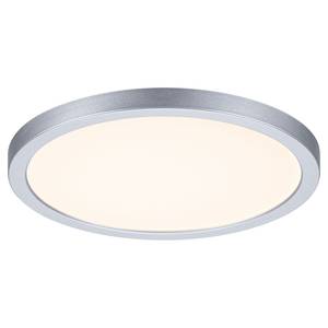 Plafonnier Areo rond Matière plastique - 1 ampoule - Chrome - Diamètre : 18 cm - Blanc chaud