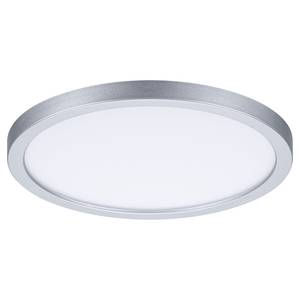 Plafondlamp Areo Rond kunststof - 1 lichtbron - Chrome - Diameter: 18 cm - Warm wit