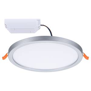 Plafondlamp Areo Rond kunststof - 1 lichtbron - Chrome - Diameter: 18 cm - Warm wit