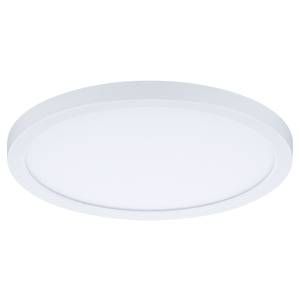 Plafondlamp Areo Rond kunststof - 1 lichtbron - Wit - Diameter: 18 cm - Warm wit