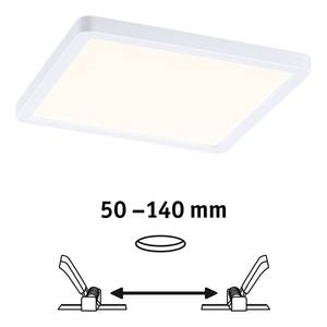 Lampada da soffitto Areo Materiale plastico - Bianco - 1 punto luce - 18 x 2.6 cm - Bianco caldo