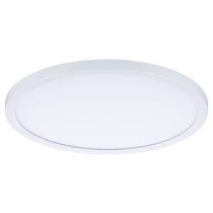 Plafonnier Areo 3 intensités rond Matière plastique - 1 ampoule - Blanc - Diamètre : 23 cm - Blanc chaud