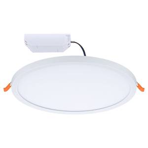 Plafonnier Areo 3 intensités rond Matière plastique - 1 ampoule - Blanc - Diamètre : 23 cm - Blanc chaud