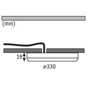 Deckenleuchte 2in1 Cover-It mit Sensor Kunststoff - Weiß - 1-flammig - Durchmesser: 33 cm