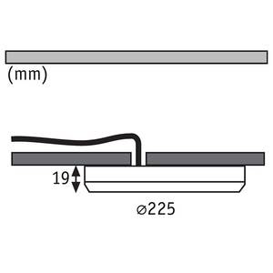 Deckenleuchte 2in1 Cover-It Kunststoff - Weiß - 1-flammig - Durchmesser: 23 cm