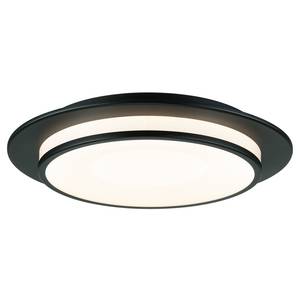 Lampada da soffitto Egron Alluminio / Vetro materiale plastico - Nero - 1 punto luce