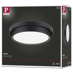 Lampada da soffitto Malik Materiale plastico - 1 punti luce - Nero