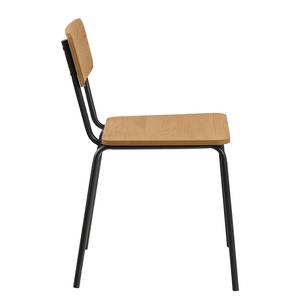 Chaises Velling - Lot de 4 Chêne sauvage / Noir