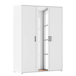 Armoire Voyager avec miroir Blanc alpin - Largeur : 140 cm - Sans tiroir