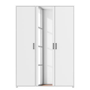 Armoire Voyager avec miroir Blanc alpin - Largeur : 140 cm - Sans tiroir