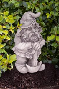 Gartenfigur Zwerg Torin Keramik - Weiß