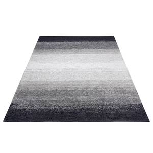 Kurzflorteppich Masal Polyester / Baumwolle - Schwarz - 75 x 150 cm