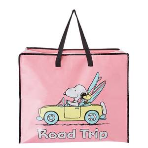 Tas PEANUTS Snoopy Road Trip PET, gerecycled - roze