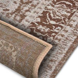 Kurzflorteppich Aseno Polyester / Baumwolle - Braun - 160 x 235 cm