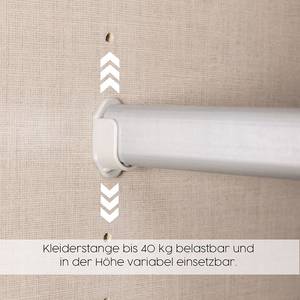Drehtürenschrank Miro Eiche Artisan Dekor / Eiche Schwarz Dekor - Breite: 181 cm