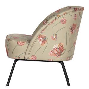 Sessel Vogue Stahl / Samt - Beige / Rosa