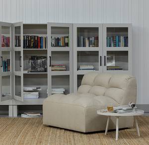 Fauteuil Pepper structuurstof - zandkleurig