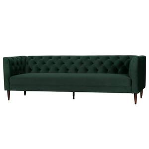 3-Sitzer Sofa Nisa Samt - Tannengrün