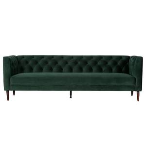 3-Sitzer Sofa Nisa Samt - Tannengrün