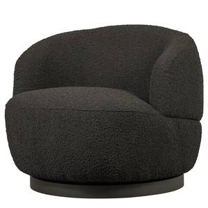 Fauteuil pivotant Woolly Tissu structuré - Anthracite