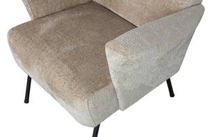 Fauteuil Muse Fer / Chenille - Beige