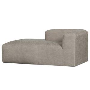 Chaise longue Yent structuurweefsel - beige - Hoek vooraanzicht links