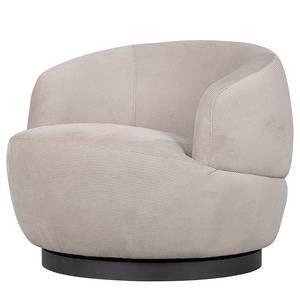 Draaifauteuil Woolly ribfluweel - Beige