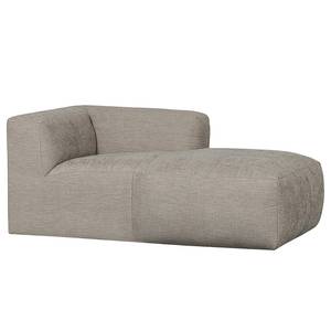 Chaise longue Yent structuurweefsel - beige - Hoek vooraanzicht rechts