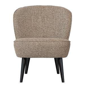 Fauteuil Sara Tissu structuré - Marron clair