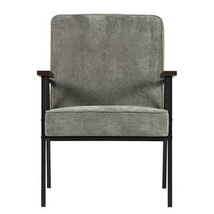 Fauteuil Sally ijzer/ribfluweel - grijs