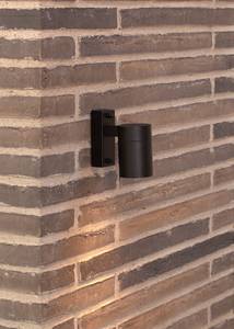 Applique murale Tin Single Aluminium - 1 ampoule - Noir