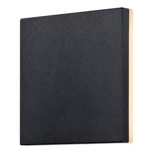 Wandleuchte Artego Square Aluminium - Schwarz - 1-flammig