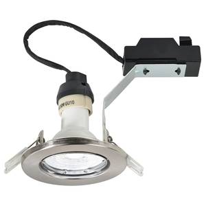 Inbouwlamp Canis 6500 set van 3 nikkel - Zilver