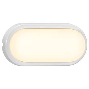 Wandlamp Cuba Oval kunststof - 1 lichtbron - Wit