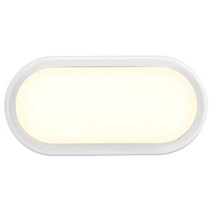 Applique murale Cuba ovale Matière plastique - 1 ampoule - Blanc