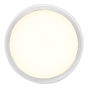 Applique murale Cuba ronde Matière plastique - 1 ampoule - Blanc