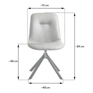 Esszimmerstuhl Turn Polyester / Metall - Dunkelgrün