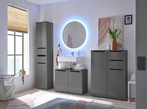 Meuble sous vasque TAULO Anthracite brillant