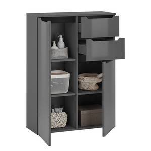 Armoire midi TAULO Anthracite brillant