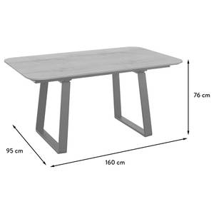 Esstisch Rom Nussbaum Dekor - Breite: 160 cm - Keine Funktion