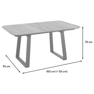 Esstisch Rom Nussbaum Dekor - Breite: 210 cm - Ausziehbar