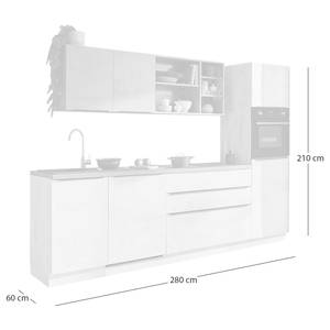 Cuisine Sanibel A Blanc Chromix / Anthracite Chromix